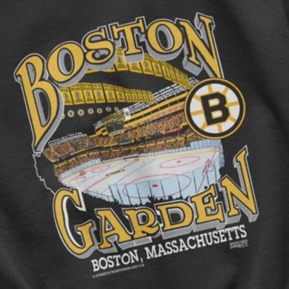 Vtg 90s Boston Bruins Garden Arena Sweatshirt Massachusetts NHL Hockey - Picture 3 of 4